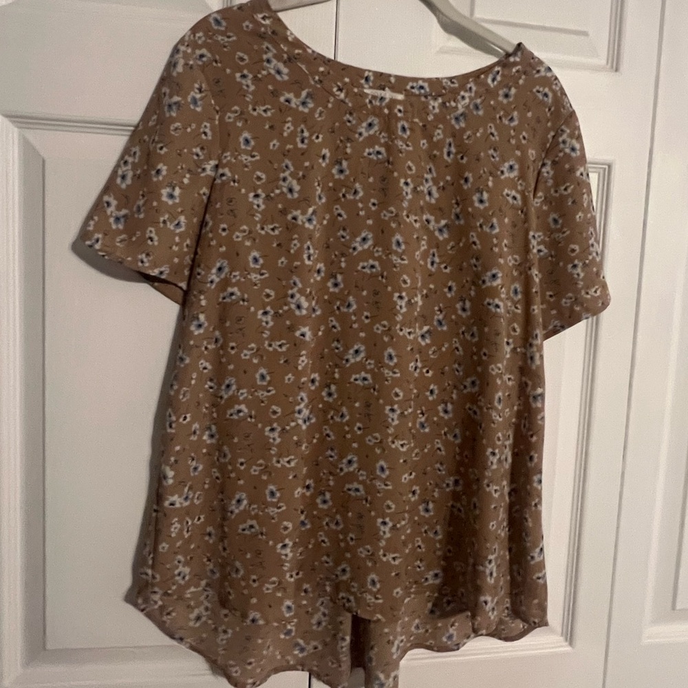 Sienna Sky Brown Floral Blouse
